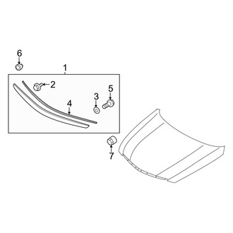 Hyundai OE - Hood - Exterior Trim (2.0T / 2.0T Limited / GL / GLS / Limited / SE)