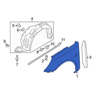 Hyundai OE - Front Right Fender