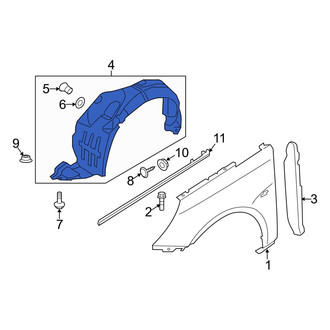 Hyundai OE - Front Left Fender Splash Shield