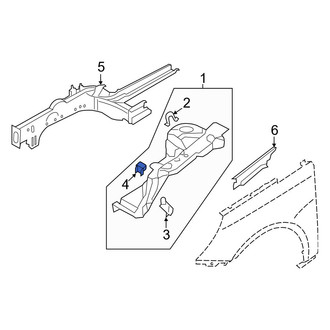 Hyundai OE - Center Left Fender Apron Bracket