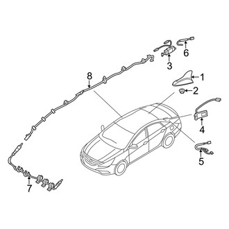 Hyundai OE - Electrical - Antenna (Gas)