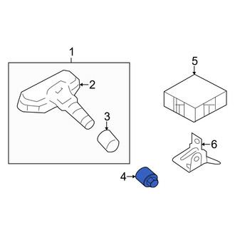 Hyundai OE - Tire Pressure Monitoring System (TPMS) Sensor Nut