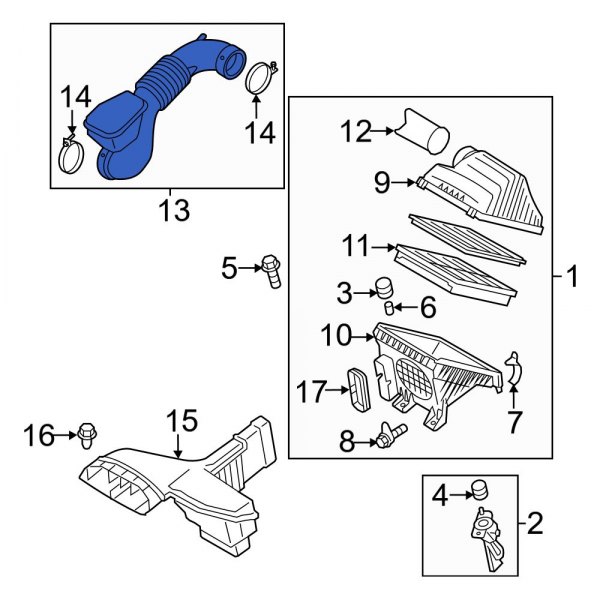 Engine Air Intake Hose