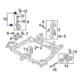 Hyundai OE - Rear Suspension Crossmember Nut