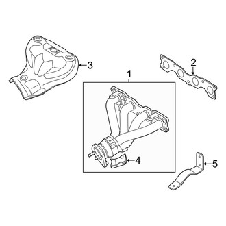 Hyundai OE - Exhaust System - Exhaust Manifold (GLS / Limited / SE 2.4L)