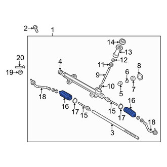 Hyundai OE - Rack and Pinion Bellows