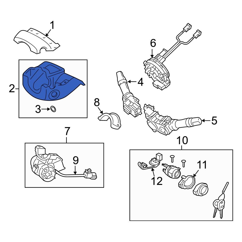 Hyundai OE 848513S900RY Lower Steering Column Cover