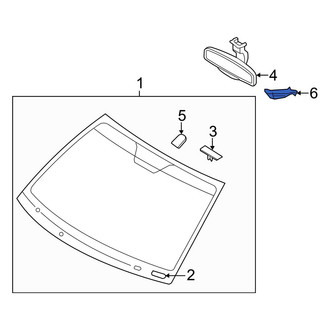 Hyundai OE - Front Interior Rear View Mirror Cover