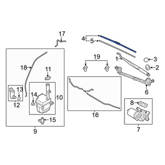 Hyundai OE - Front Left Wiper Blade