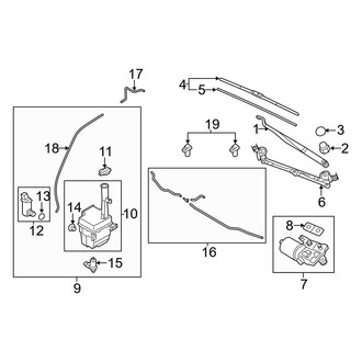 Hyundai OE - Windshield - Wiper & Washer Components