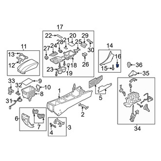 Hyundai OE - Trunk Trim Panel Clip