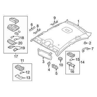 Hyundai OE - Roof - Interior Trim (W/O Sunroof), (Gas)