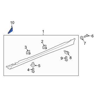 Hyundai OE - Left Body A-Pillar Trim Panel Insert