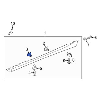 Hyundai OE - Upper Rocker Panel Molding Clip