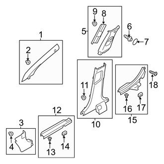 Hyundai OE - Pillars, Rocker & Floor - Interior Trim (Gas)