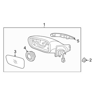 Hyundai OE - Front Door - Outside Mirrors (2.0T / 2.0T Limited / GL / GLS / Limited / SE)