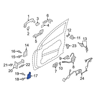 Hyundai OE - Rear Left Lower Door Hinge