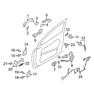Hyundai OE - Door Check Bolt