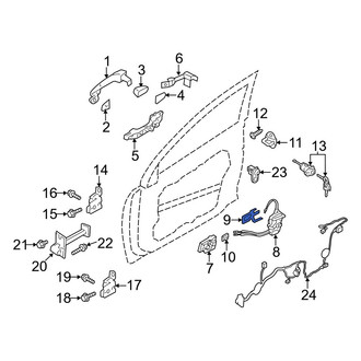 Hyundai OE - Front Left Door Latch Clip