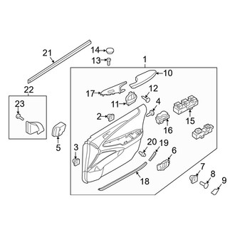 Hyundai OE - Front Door - Interior Trim