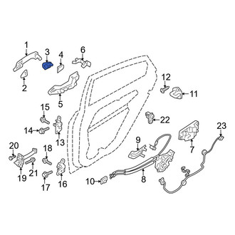 Hyundai OE - Front Right Exterior Door Handle Cover