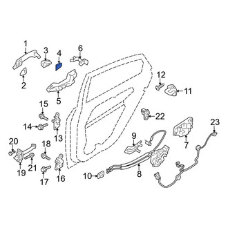 Hyundai OE - Front Outer Exterior Door Handle Gasket