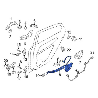 Hyundai OE - Rear Right Door Latch Assembly