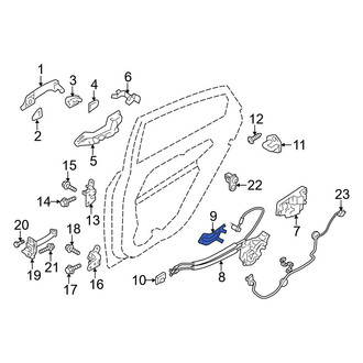 Hyundai OE - Rear Right Door Latch Clip