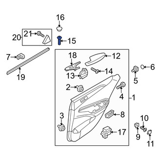 Hyundai OE - Door Interior Trim Panel Screw