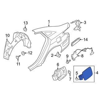 Hyundai OE - Rear Fuel Filler Door