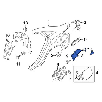 Hyundai OE - Rear Fuel Filler Door Lock Actuator