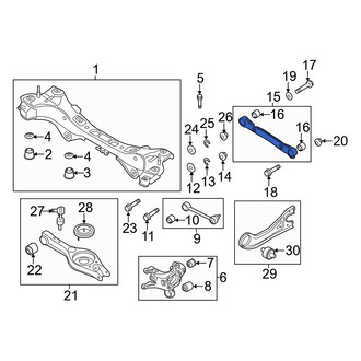 Hyundai OE - Rear Upper Rearward Suspension Control Arm