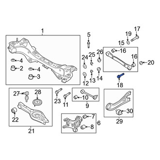 Hyundai OE - Suspension Control Arm Bolt