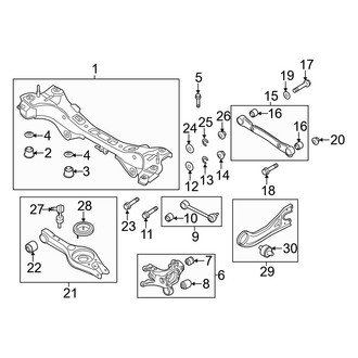 Hyundai OE - Rear Suspension - Suspension Components