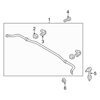 Hyundai OE - Rear Suspension - Stabilizer Bar & Components (GLS / Limited / SE)