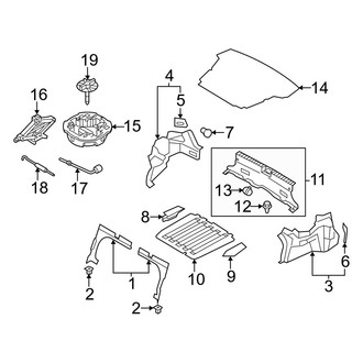 Hyundai OE - Rear Body & Floor - Trunk Trim (Gas)