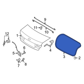 Hyundai OE - Rear Deck Lid Seal