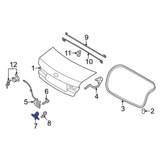 Hyundai OE - Rear Deck Lid Striker
