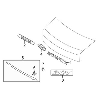 Hyundai OE - Trunk Lid - Exterior Trim