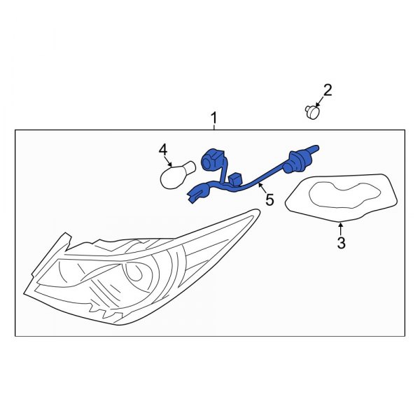 Hyundai OE 924503Q000 Tail Light Socket