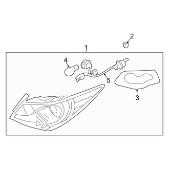 Hyundai OE - Rear Lamps - Tail Lamps (With LED), (GLS / Limited / SE)