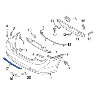 Hyundai OE - Rear Bumper Trim