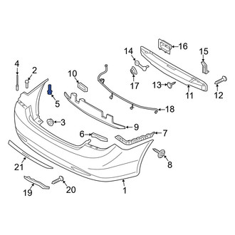Hyundai OE - Outer Bumper Cover Screw