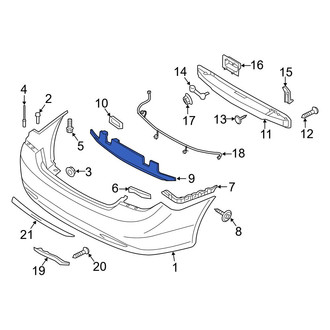 Hyundai OE - Rear Bumper Impact Absorber