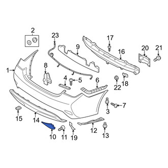 Hyundai OE - Rear Right Reflector Panel