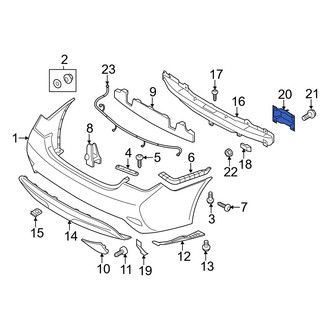 Hyundai OE - Rear Right Bumper Impact Bar Bracket