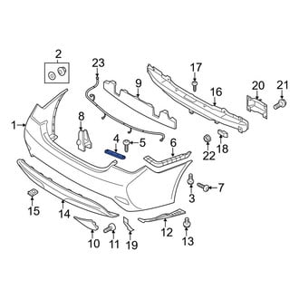 Hyundai OE - Rear Right Inner Bumper Cover Bracket