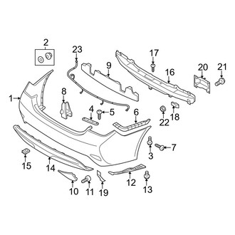 Hyundai OE - Rear Bumper - Bumper & Components (GLS / Limited / SE)