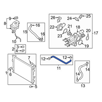 Hyundai OE - Upper Radiator Coolant Hose