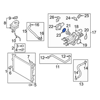 Hyundai OE - Engine Coolant Outlet O-Ring